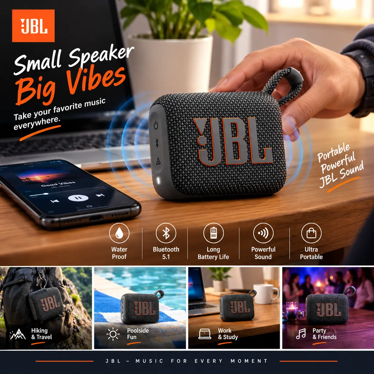 JBL Go 4 Speaker Box – Master Copy 