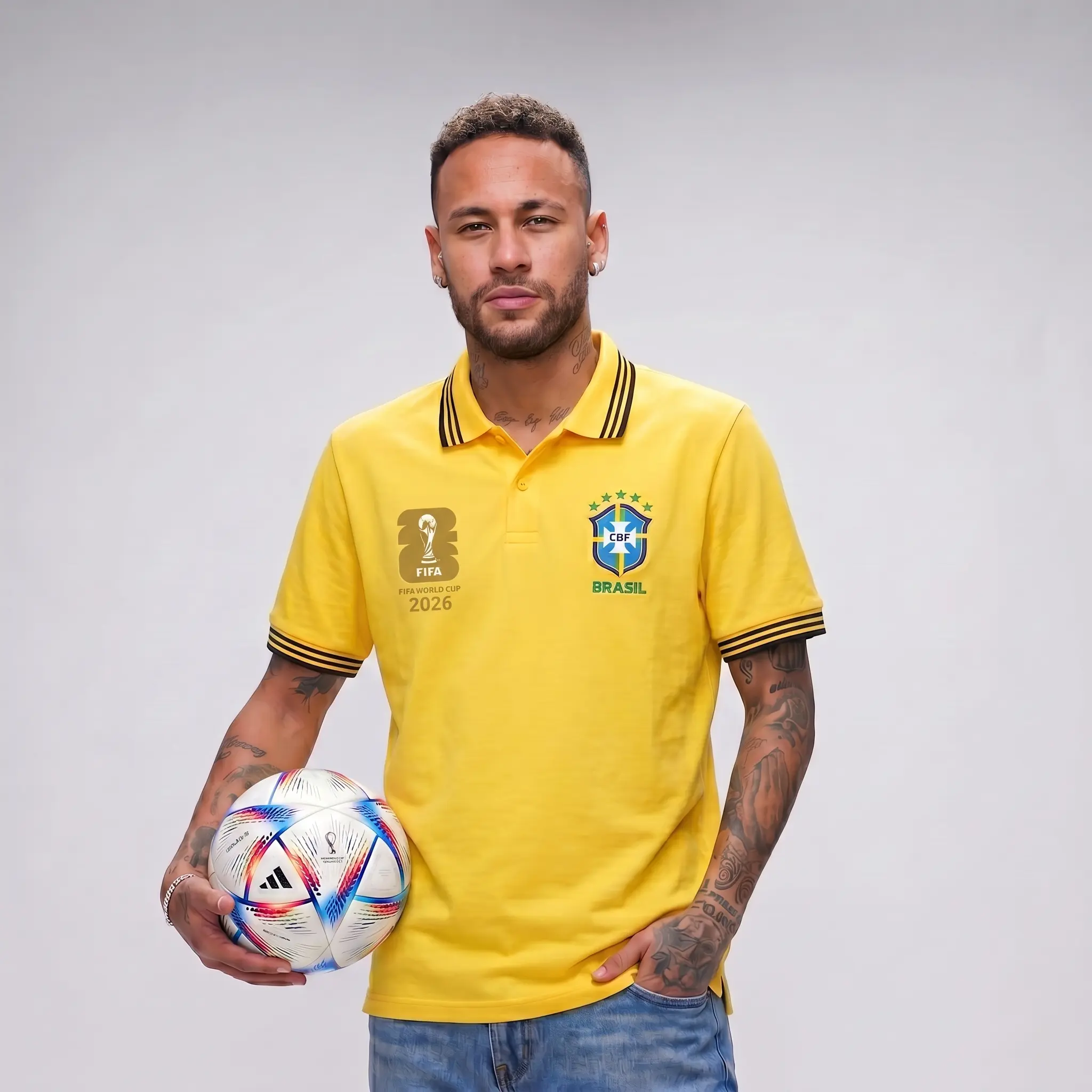 Brazil World Cup 2026 Premium Jersey Polo Shirt by amar shop in bd